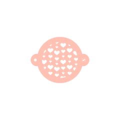 Stencil bola de corazones 9 cm - TodoStencil