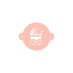 Stencil carrito bebé 9 cm - TodoStencil