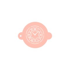 Stencil reloj vintage 9 cm - TodoStencil