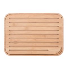 Tabla para cortar y servir con ranuras 36 x 26 cm - Madera de bambú - Pebbly