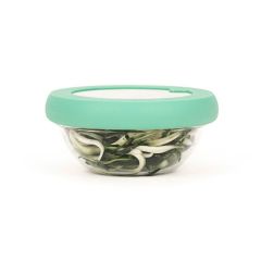 Tapa para conservar al vacío verde S 15 cm - Cristal y Silicona (sin BPA) - Food Huggers