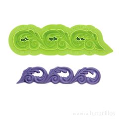 Molde silicona para fondant Scroll Border - Marvelous