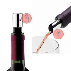 Tapón para botella de vino - Acero inoxidable - WMF + REGALO hojas antigoteo