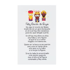 Tarjeta para roscón de Reyes