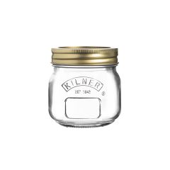 Tarro de cristal con tapa metálica dorada para sellado al vacío 250 ml - Kilner