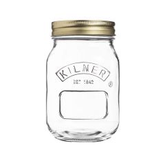 Tarro de cristal con tapa metálica dorada para sellado al vacío 500 ml - Kilner