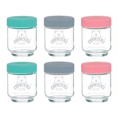 Tarros de cristal con tapa de silicona Kids 190 ml (6) - Kilner