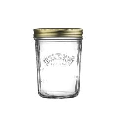 Tarro de cristal medidor con tapa metálica dorada  para sellado al vacío 350 ml - Kilner