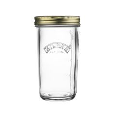 Tarro de cristal medidor con tapa metálica dorada para sellado al vacío 500 ml - Kilner