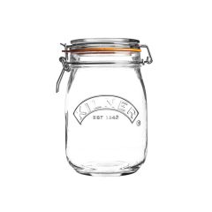 Tarro de cristal redondo con cierre hermético 1 litro - Kilner