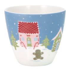 Tazón de cerámica para leche Laura Homes Dusty Blue 350 ml - GreenGate