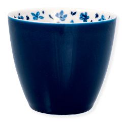 Tazón de cerámica para leche Blue Dahla Inside 350 ml - GreenGate