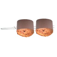 Tenedor pincho para enfriar 2 panettones y colombas boca abajo 62 cm - Decora