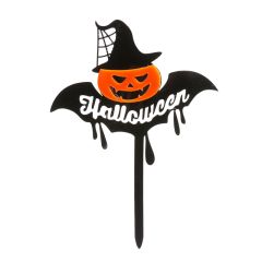 Topper calabaza bruja Halloween 16 cm - Dekora