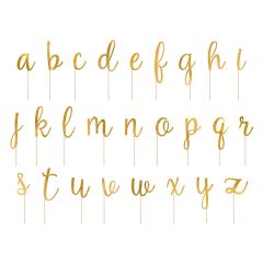 Toppers letras alfabeto doradas (53) - PartyDeco
