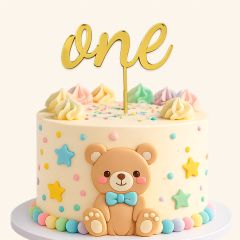 Topper personalizado tartas de cumpleaños número One