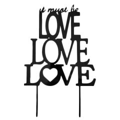Topper silueta Love 20 cm