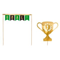 Toppers fútbol dorados (2) - PartyDeco