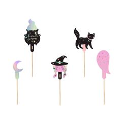 Toppers Halloween plateados (6) - PartyDeco