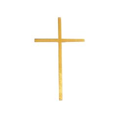 Topper para tartas dorado cruz comunión 10 cm