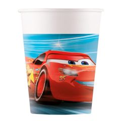 Vasos de papel Cars 200 ml (8) - Decorata Party