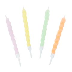 Velas espiral colores pastel (8) - Talking Tables