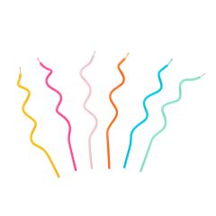 Velas onduladas colores (20) - Talking Tables