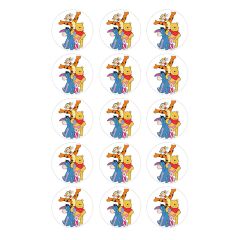 Oblea Winnie the Pooh y personajes 5 cm (15) - María Lunarillos