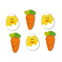 Zanahorias y huevos de azúcar (6) - Decora