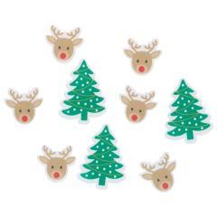 Renos y árboles de Navidad de oblea (9) - Wilton