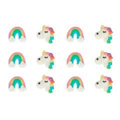Arcoíris y unicornios de azúcar (12) - Sin gluten - Funcakes
