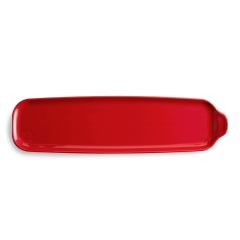 Bandeja para aperitivos roja 42 x 11 cm - Cerámica - Emile Henry