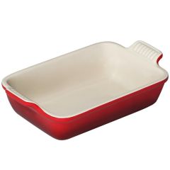 Fuente rectangular 32 cm Cereza - Cerámica de gres - Le Creuset