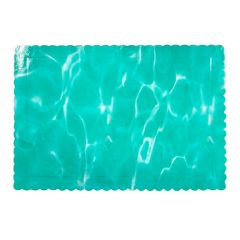 Bandeja rectangular ondulada agua 35 x 25 cm