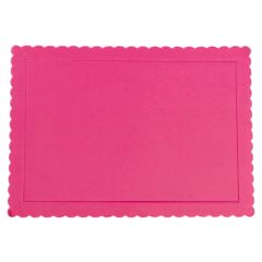 Bandeja rectangular ondulada fucsia 40 x 30 cm