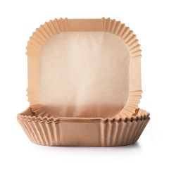 Bandejas para freidoras de aire 20 x 20 x 4,5 cm (50) - Papel - Ibili