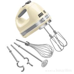 Batidora amasadora de mano o varillas eléctricas Crema - 5KHM9212 - KitchenAid