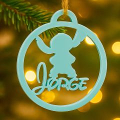 Bola personalizada para árbol de Navidad - Stitch