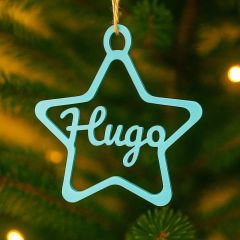 Bola personalizada para árbol de Navidad - Estrella
