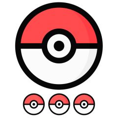 Papel de azúcar bola de Pokémon Poké Ball 20 cm - María Lunarillos