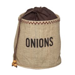 Bolsa para cebollas 22 cm - Arpillera - Kitchen Craft