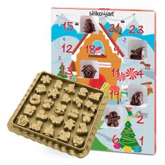 Molde para bombones y calendario Navidad - Silikomart