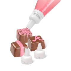 Set de 3 boquillas y adaptador para decorar con Candy Melts - Wilton