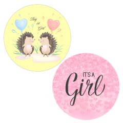 Pack papeles comestibles burn Boy or Girl (resultado niña) 19 cm - María Lunarillos
