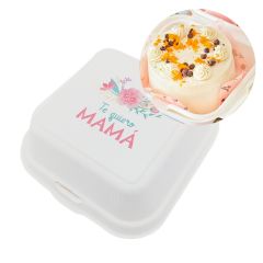 Caja para mini tarta Día de la Madre 10 x 8 cm - Bento cake