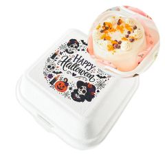 Caja para mini tarta Happy Halloween 10 x 8 cm - Bento cake