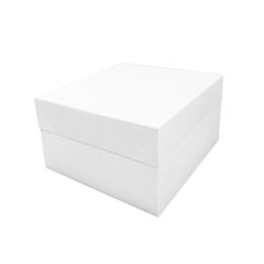 Caja tarta blanca con tapa 20,3 x 20,3 x 15,2 cm