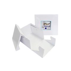 Caja para tarta blanca con tapa 23 x 23 x 15 cm - PME