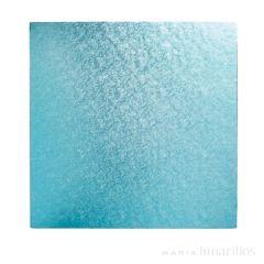 Cake drum cuadrado azul claro 25 cm, grosor 12 mm - Decora
