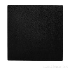 Cake drum cuadrado negro 25 cm, grosor 12 mm - Decora